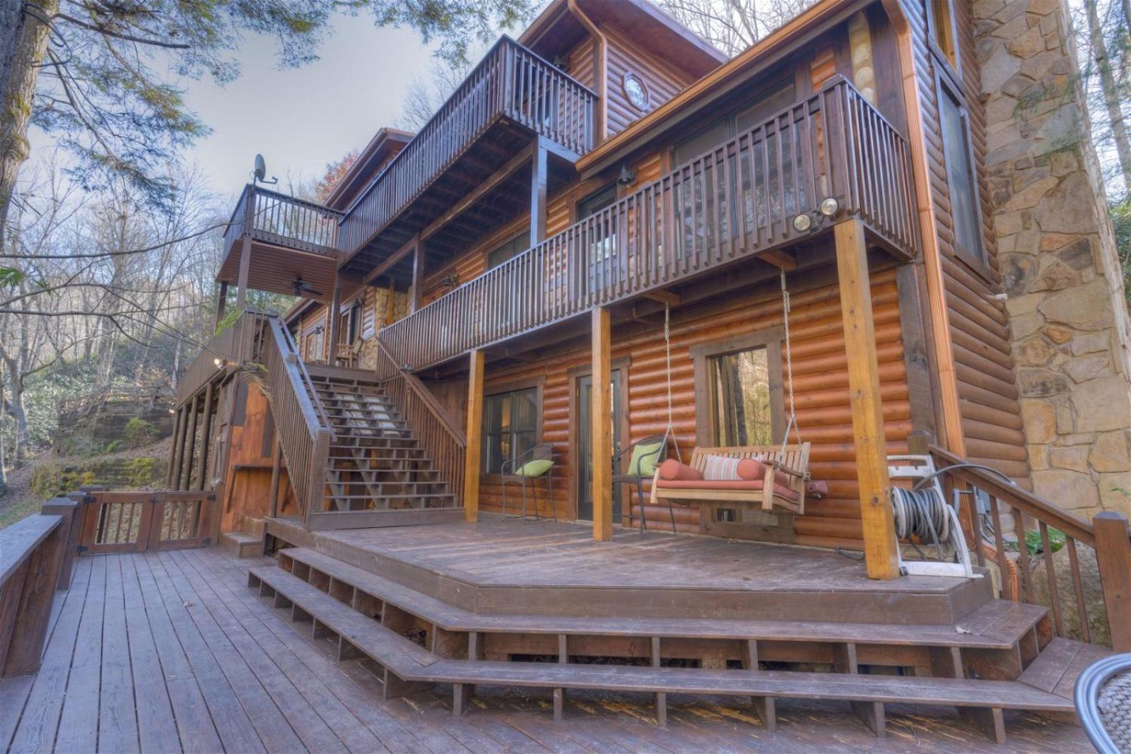Rushing Waters - Creekside Cabin In North Ga Blue Ridge Εξωτερικό φωτογραφία