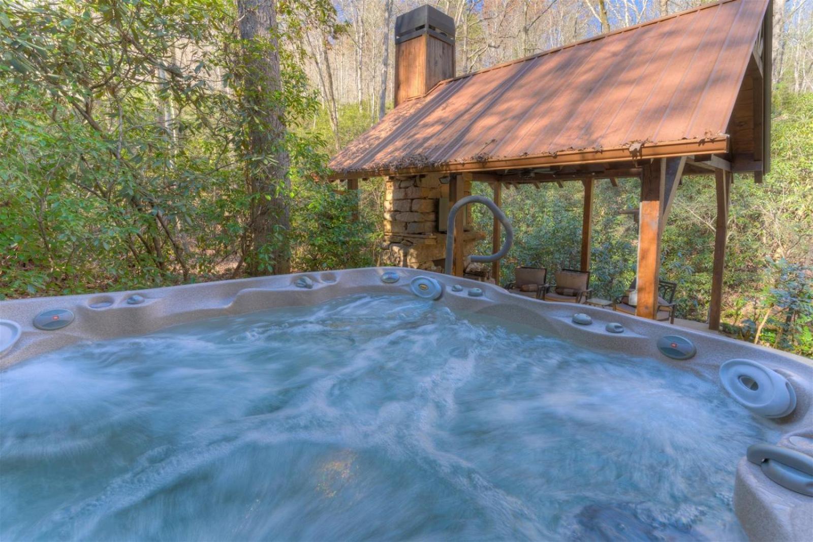 Rushing Waters - Creekside Cabin In North Ga Blue Ridge Εξωτερικό φωτογραφία