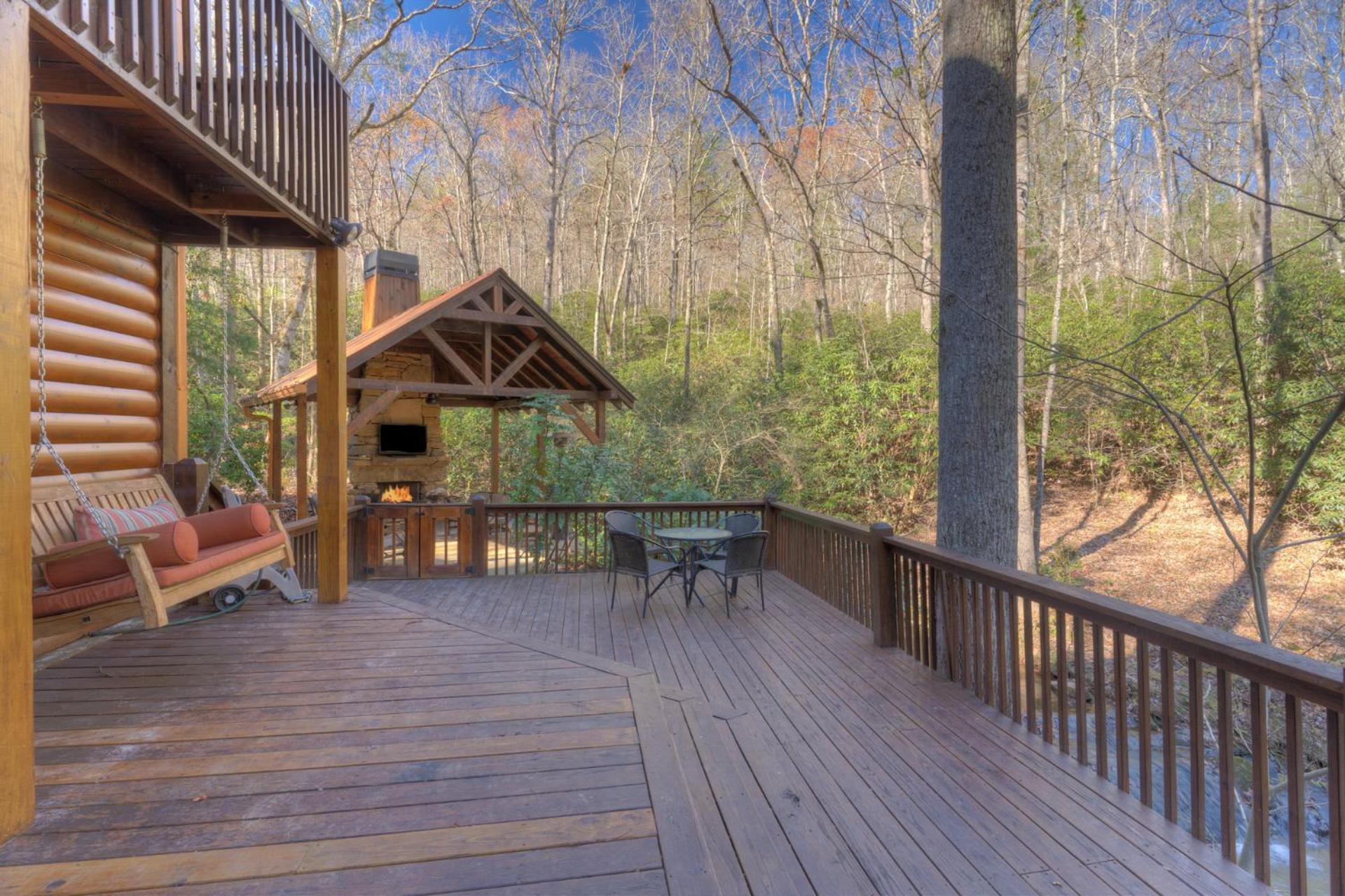 Rushing Waters - Creekside Cabin In North Ga Blue Ridge Εξωτερικό φωτογραφία