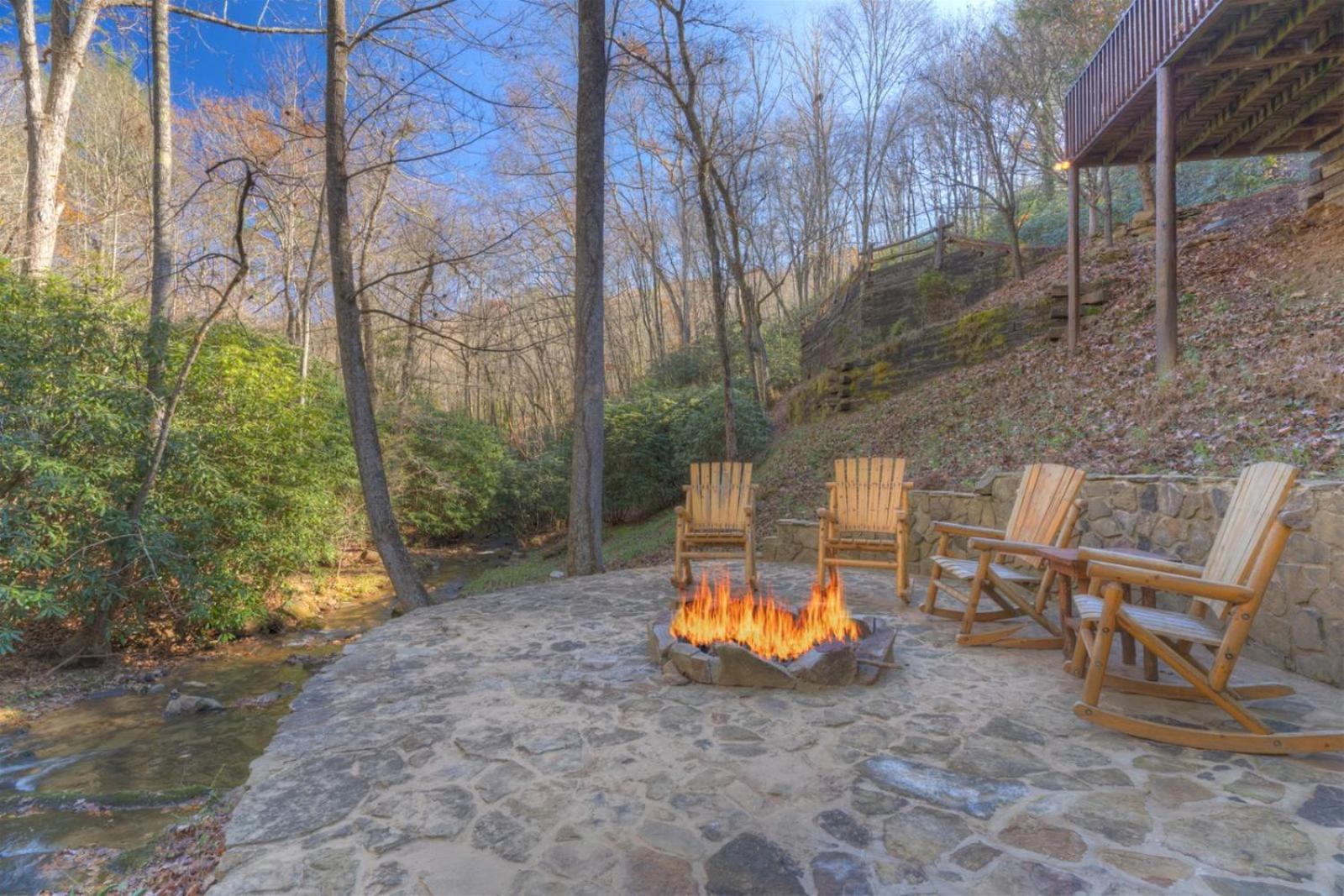 Rushing Waters - Creekside Cabin In North Ga Blue Ridge Εξωτερικό φωτογραφία