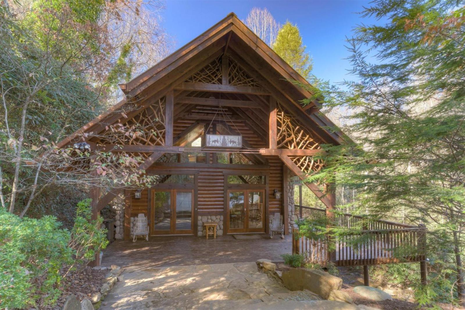 Rushing Waters - Creekside Cabin In North Ga Blue Ridge Εξωτερικό φωτογραφία