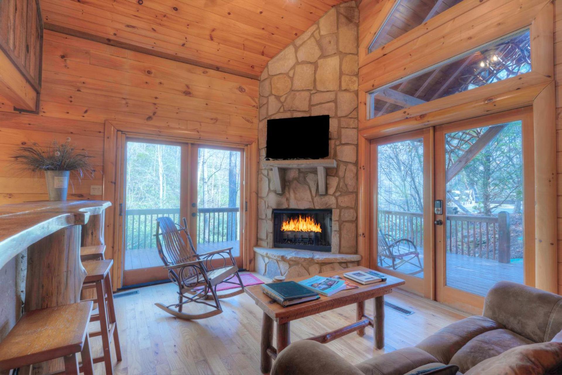 Rushing Waters - Creekside Cabin In North Ga Blue Ridge Εξωτερικό φωτογραφία